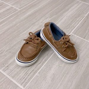 TODDLER COGNAC BAUK BOAT SHOES